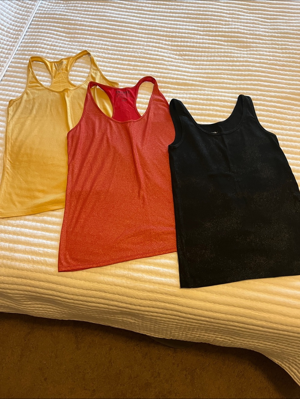 3 Woman’s Shimmery Tank Tops!